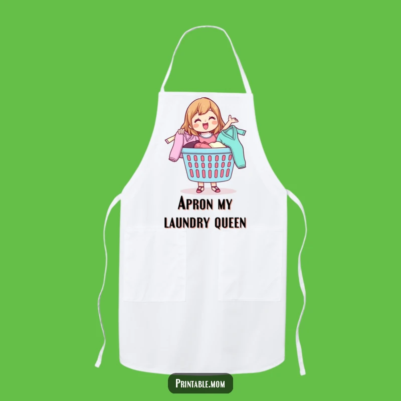 Funny Laundry Mom Apron - Stylish Kitchen Wear for Chore Duty, Perfect Gift
