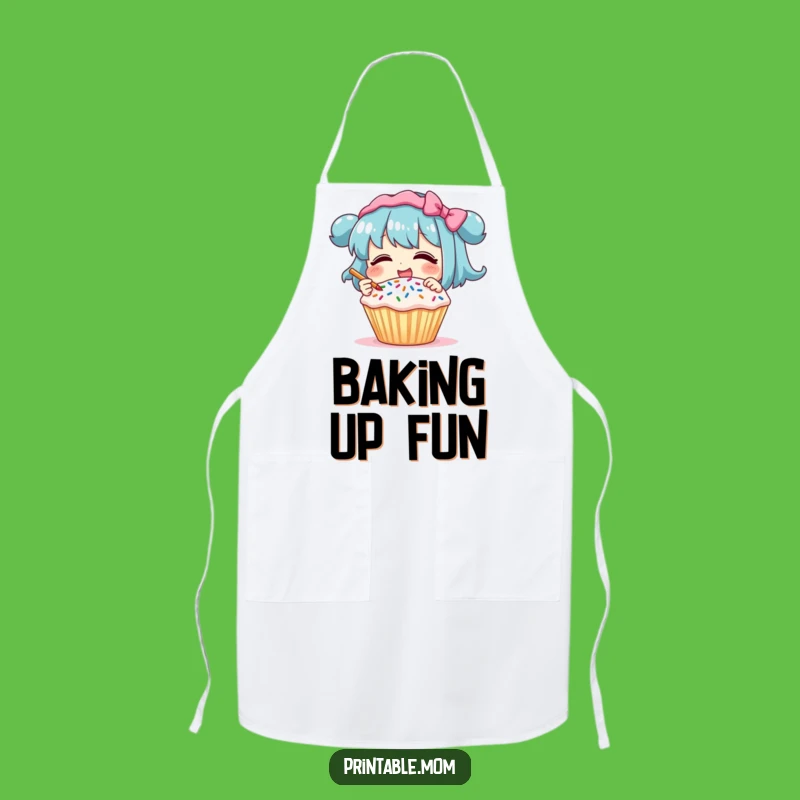 Funny Apron: Giggling Cupcake Decorator, Sweet Kitchen Humor Gift