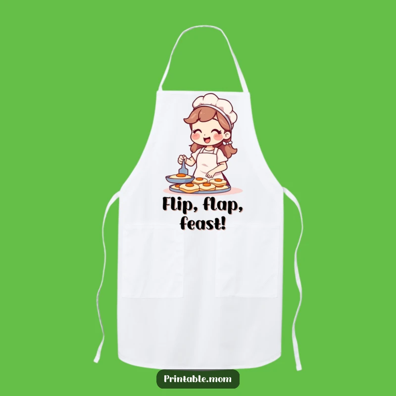 Funny Mom Pancake Apron: Chef Mom's Secret Ingredient is Humor