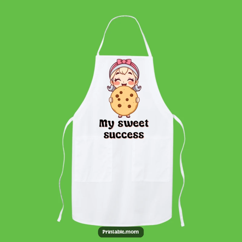 Funny Cheerful Mom Cookie Apron - Bake with Style & Humor!