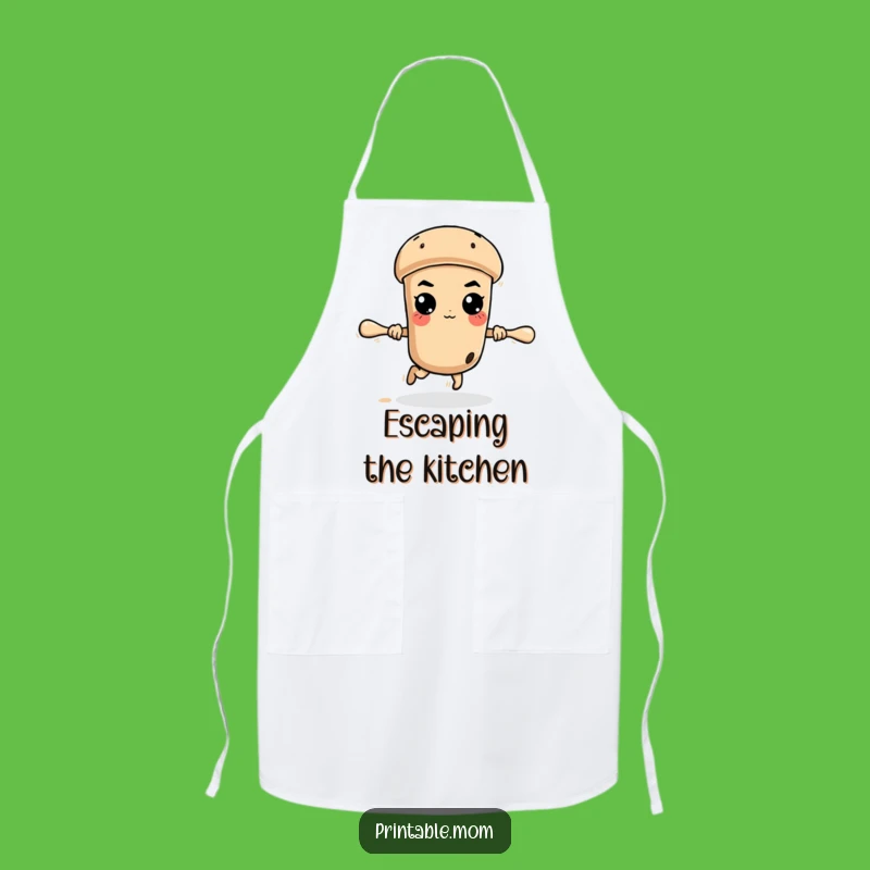 Funny Rolling Pin Apron: Bake with Determination and Style