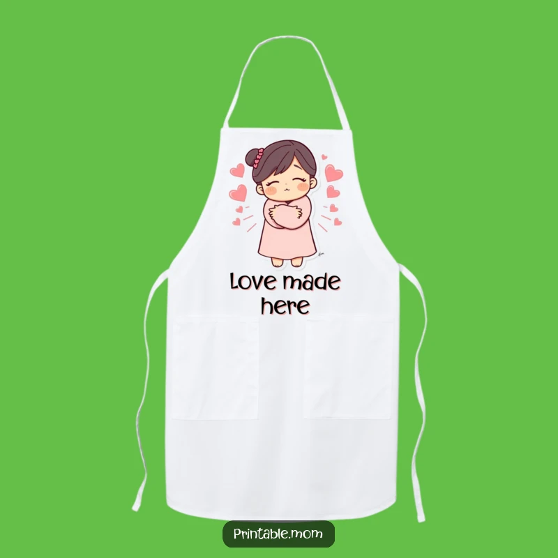 Funny Mom Hug Apron: Cook with Love, The Ultimate Funny Gift