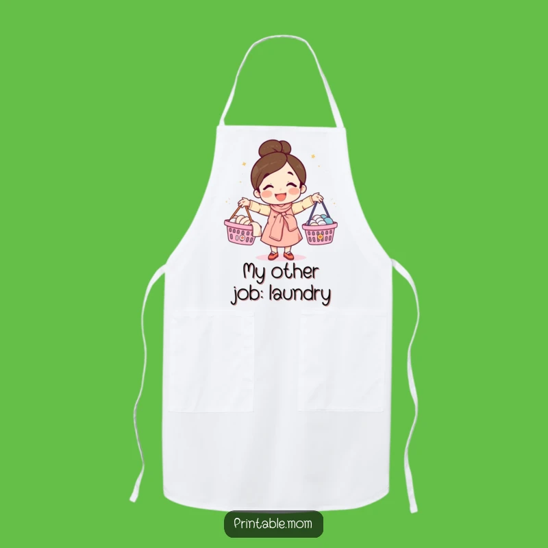 Funny Mom Laundry Apron: Juggling Mom's Protector, Great Funny Gift!