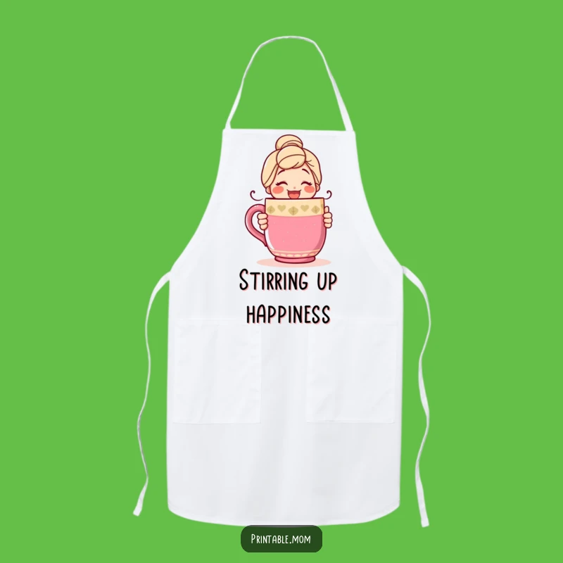 Funny Mom's Coffee Apron: Giant Mug Hugs in the Kitchen, Gift!