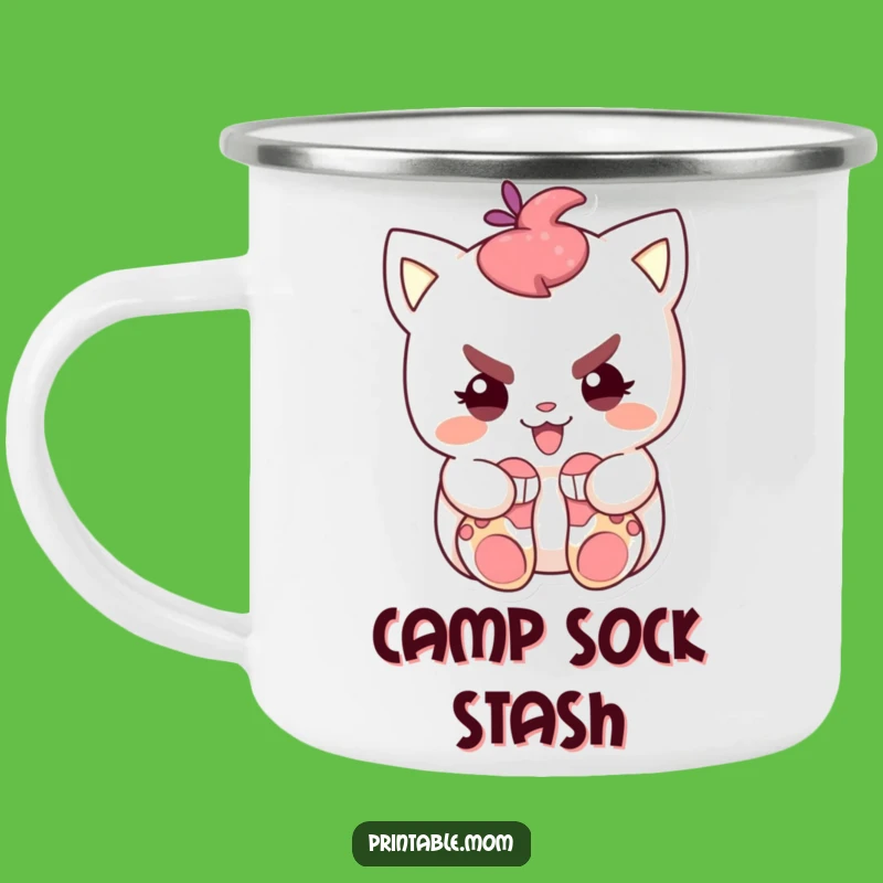 Funny Sock Thief Camping Mug: Outdoor Mischief Durable Funny Gift