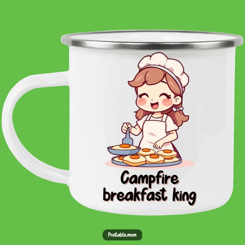 Funny Mom Pancake Camping Mug: Breakfast Adventures with Mom