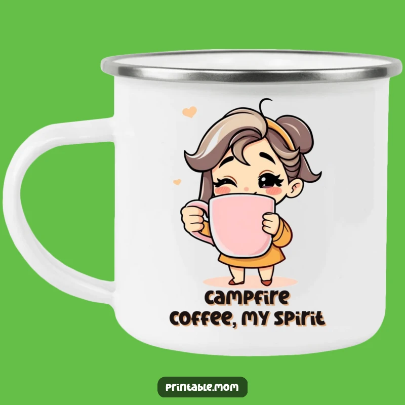 Funny Coffee Mom Camping Mug - Durable Cup for Caffeinated Adventures, Great Funny Gift