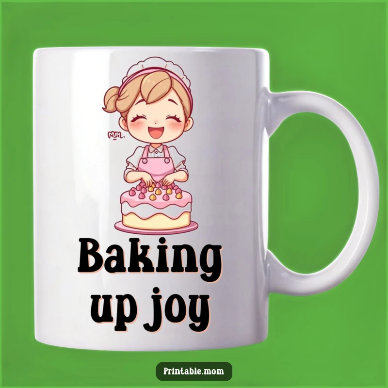 Funny Baking Mom Mug: Joyful Cake Decorator Gift for Moms