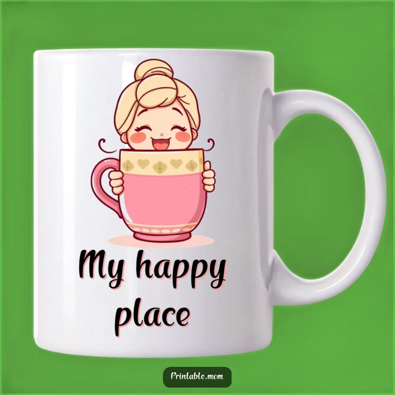 Funny Happy Mom Mug: Hugging Giant Mug, Perfect Coffee Lover Gift!