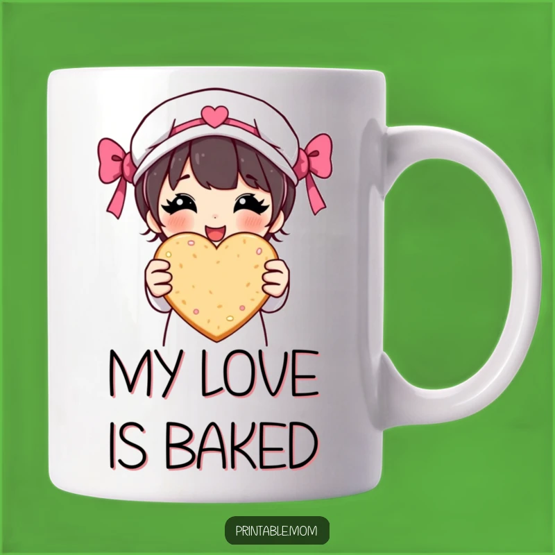 Funny Mom Cookie Gift Mug - Proud Baker Character, Perfect Handmade Treat Mug