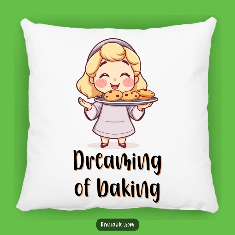 Funny Mom Baker Pillow: Cozy Pride, a Hilarious Gift!