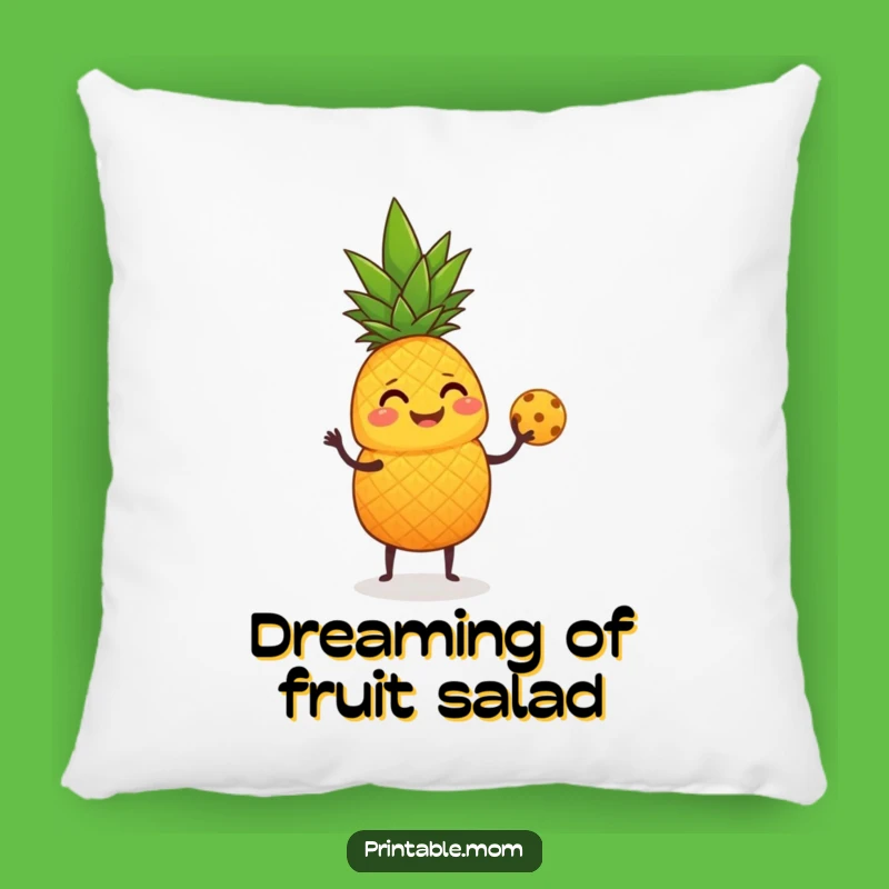Funny Giggling Pineapple Juggling Pillow - Cozy & Hilarious Tropical Accent