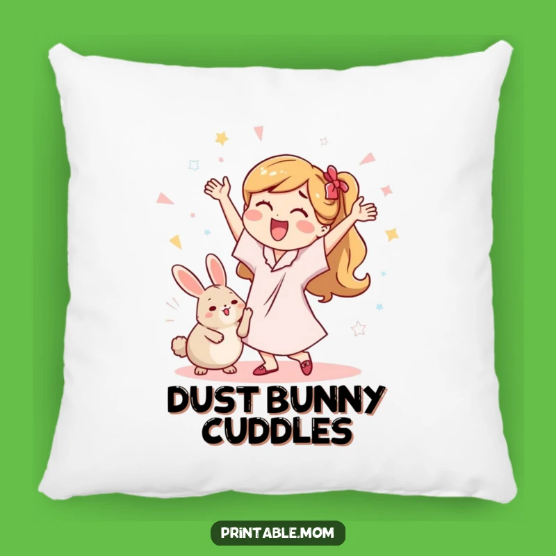 Funny Mom's Dance Pillow - Cozy Comfort for Cleaning Celebrations!