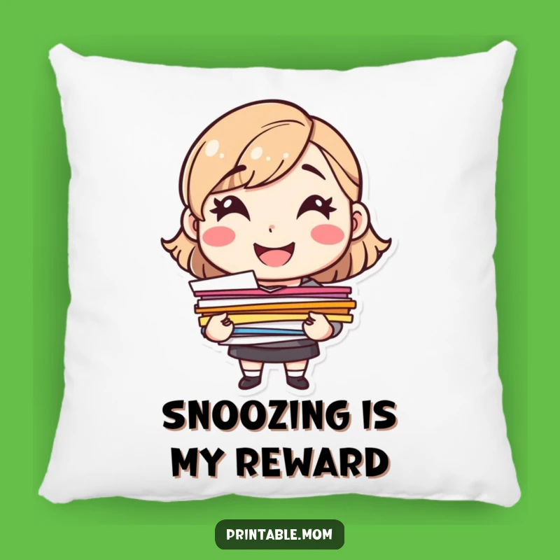 Funny Mom Papers Pillow: Cheerful Comfort, Cozy Mom Gift