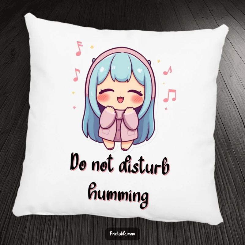 Funny Mom Pillow: Features a soft pillow with a design of a mom humming happily, eyes closed.