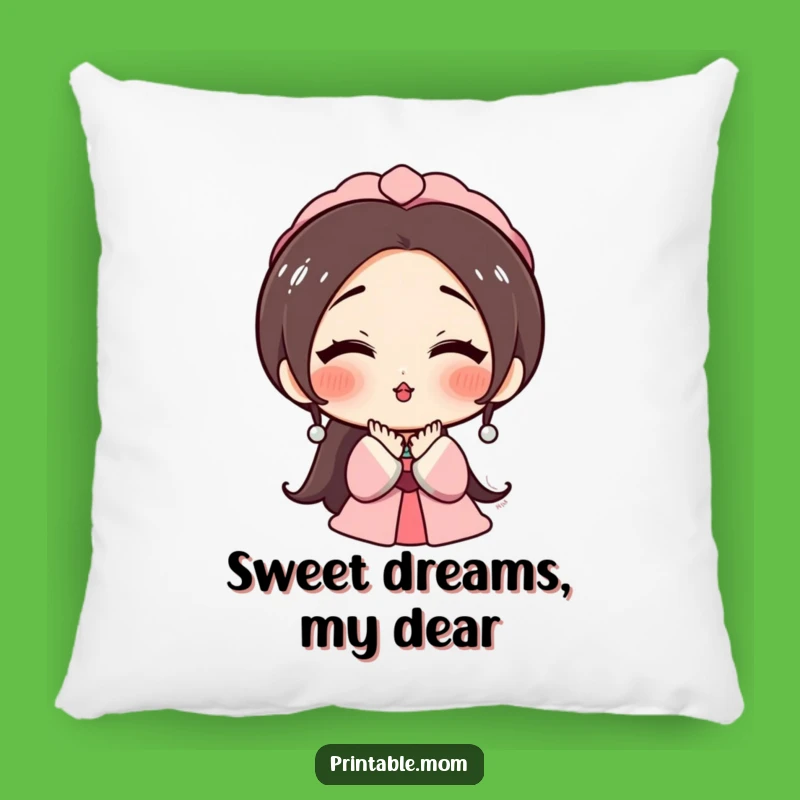 Funny Mom's Kiss Pillow: Add a Touch of Cozy Love and Humor!