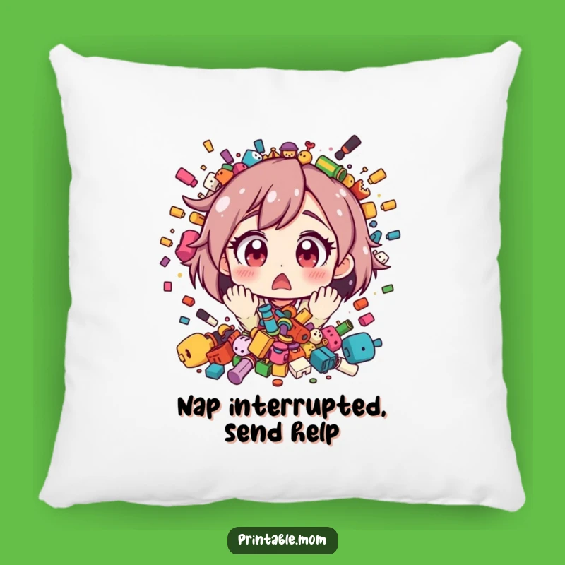 Funny Mom's Playful Surprise Pillow - Cozy Comfort Amidst Chaos!