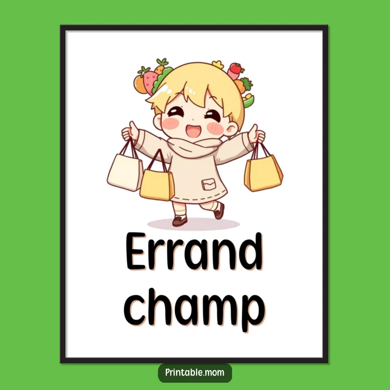 Funny Grocery Juggling Digital Art Print: Hilarious Wall Decor for Shoppers