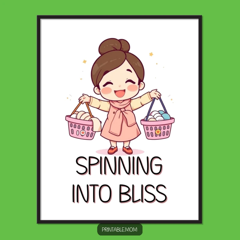 Funny Mom Digital Art: Juggling Mom's Chaos, Instant Funny Gift!