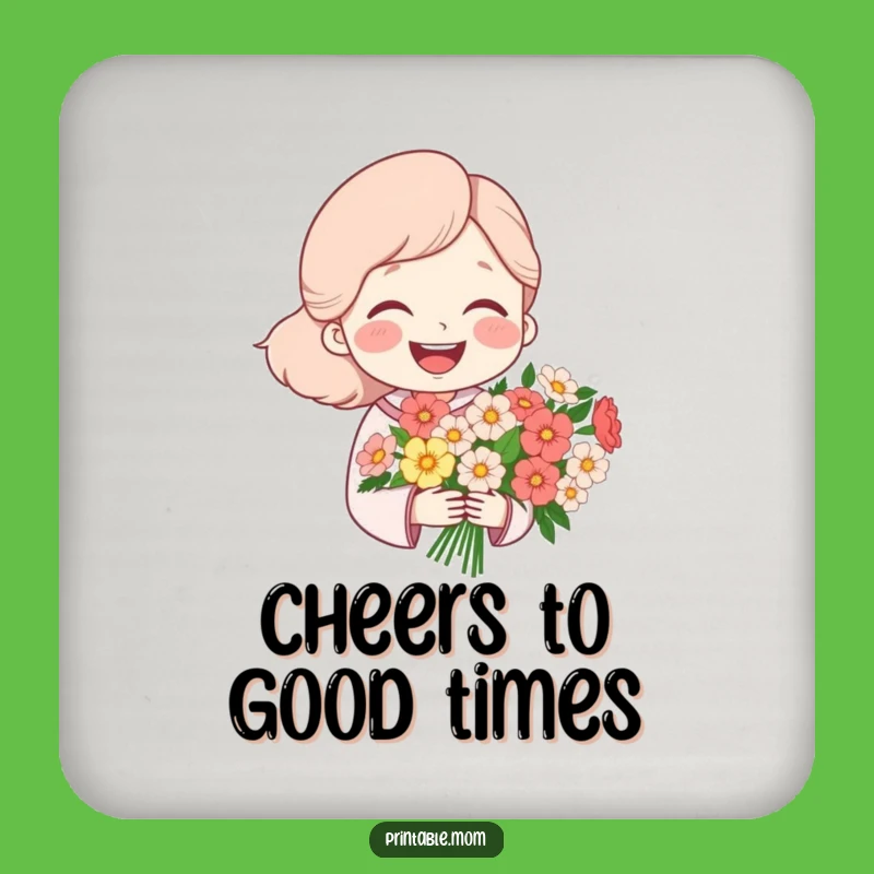 Funny Mom Coaster: Laughing Mom's Protector, Cute Funny Gift!