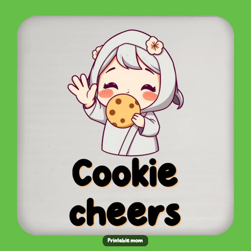 Funny Mom Coaster Set: Cookie Wave, Perfect Sweet Table Protection