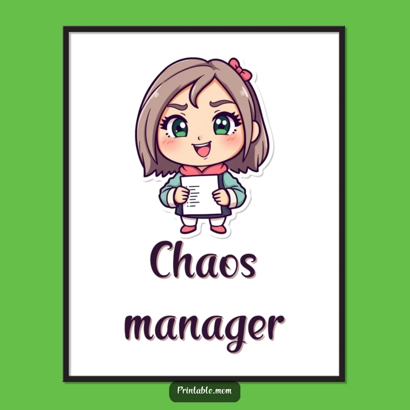 Funny Mom Motivation Poster: Crush Goals, Inspiring Funny Gift