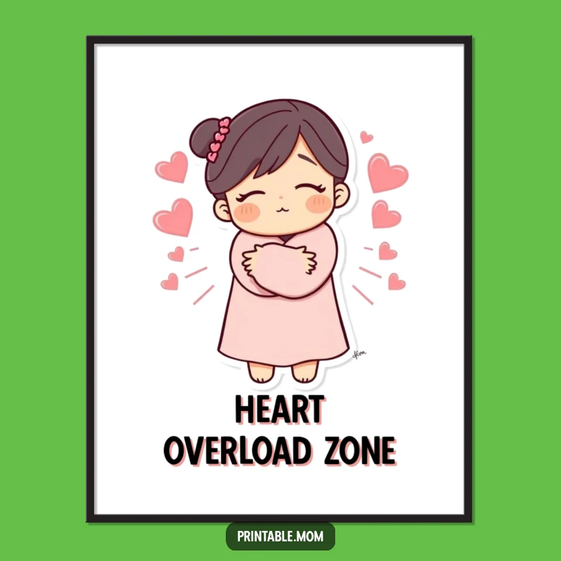 Funny Mom Hug Poster: Heartfelt Art, A Loving & Funny Gift