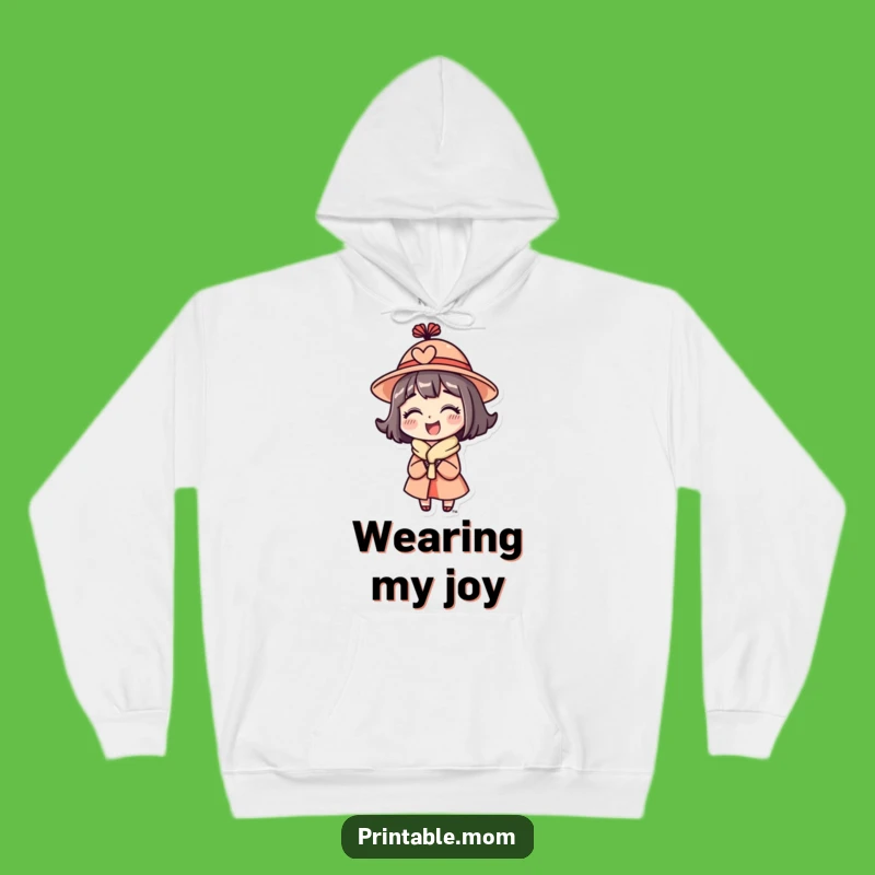 Funny Mom Hat Hoodie - Cozy Delighted Character Mom Sweatshirt Gift