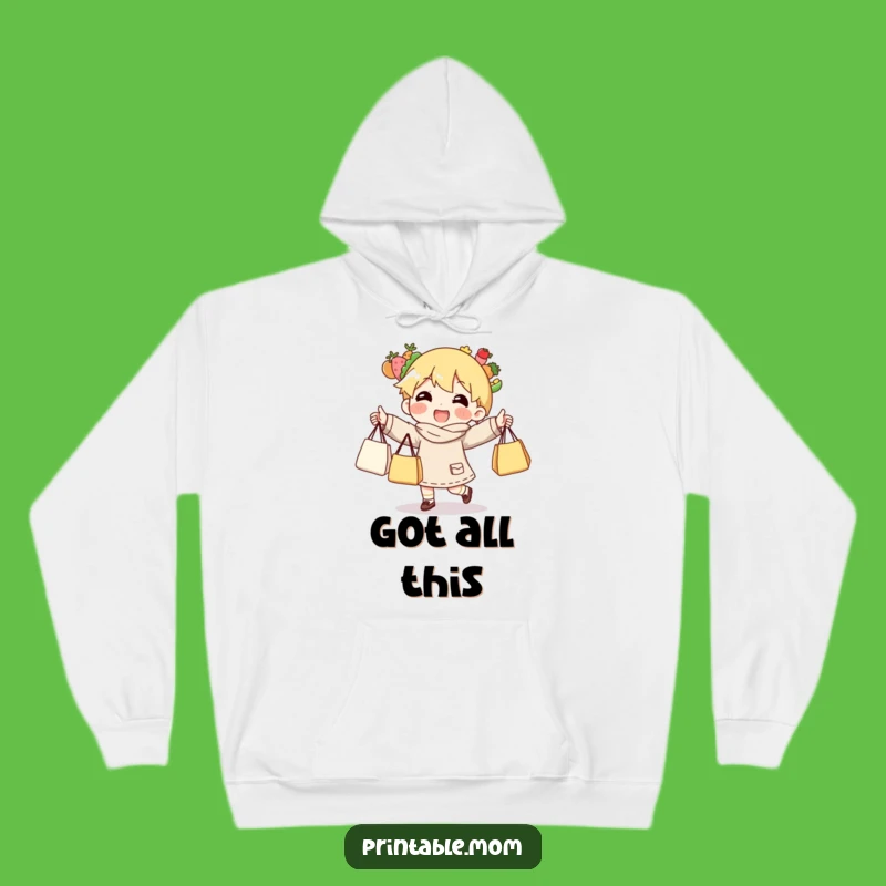 Funny Grocery Juggling Hoodie: Cozy Gift for the Savvy Shopper