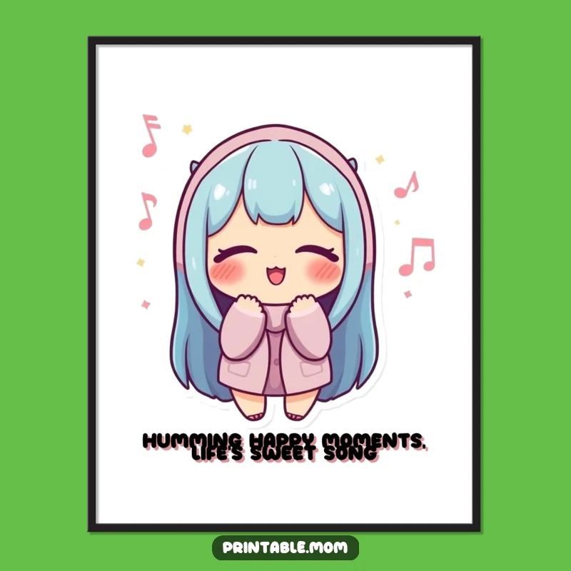 Funny Free Printable Wall Art: Humming Mom Decor for a Cheerful Home