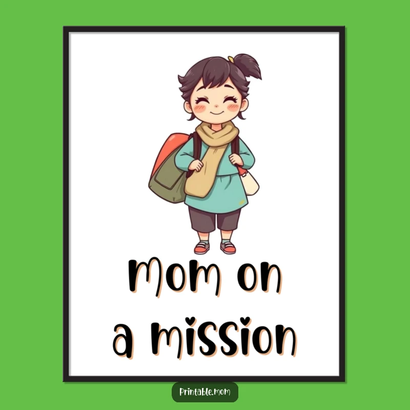 Funny Printable Wall Art Mom: Free Printable Super Mom!