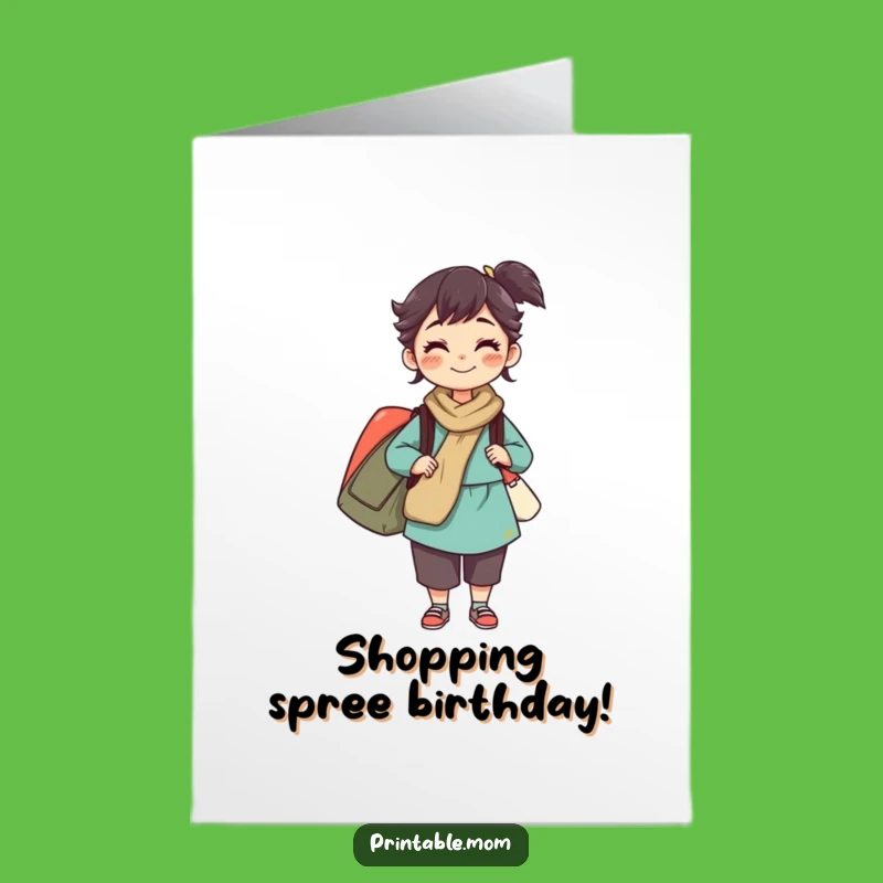 Free Printable Birthday Card Mom: Super Mom Shopping!