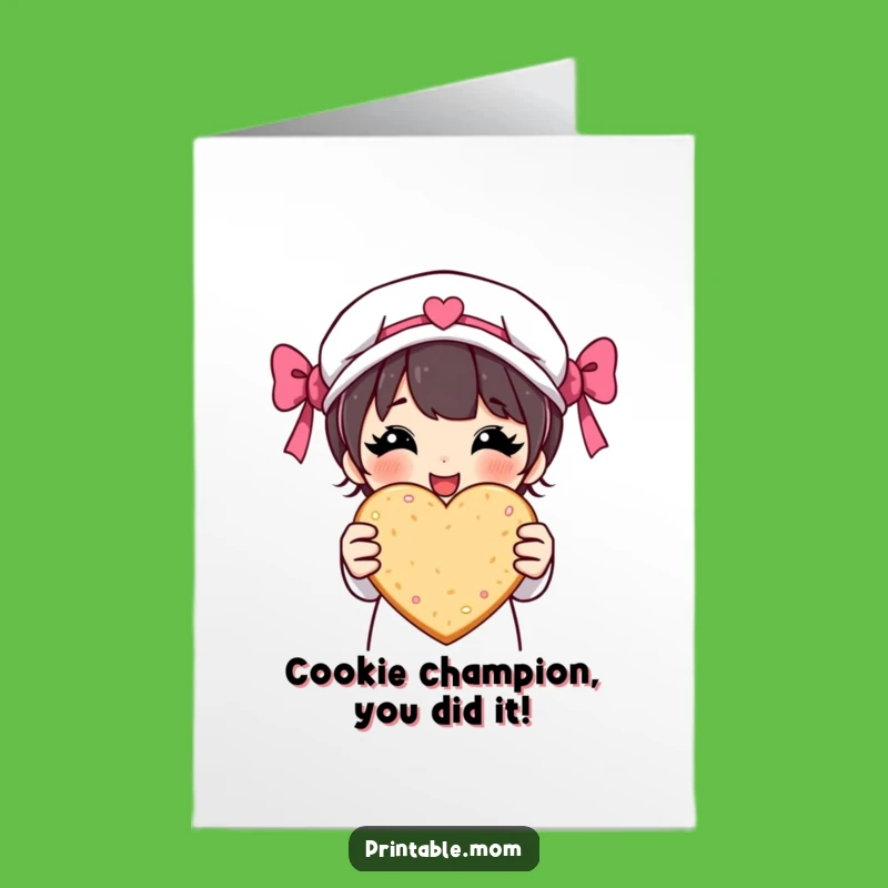 Free Printable Congrats Card: Proud Mom Cookie Surprise for Any Win