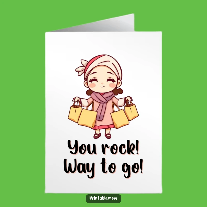 Free Printable Congrats Card: Juggling Mom, Hilarious Downloadable Celebration