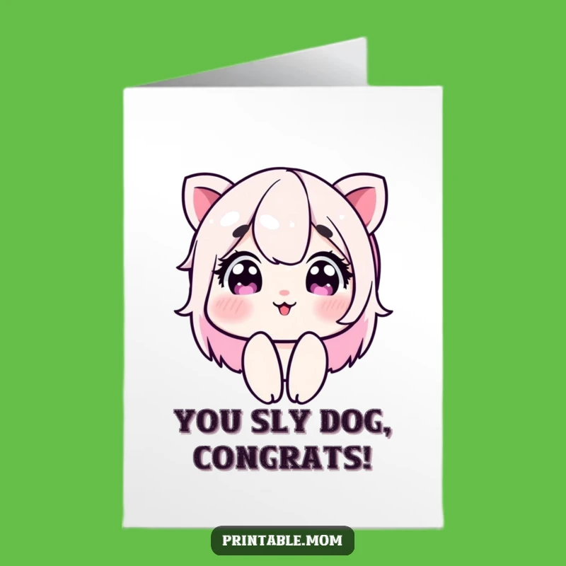 Free Printable Congrats Card Mom: Wink & Cheer!