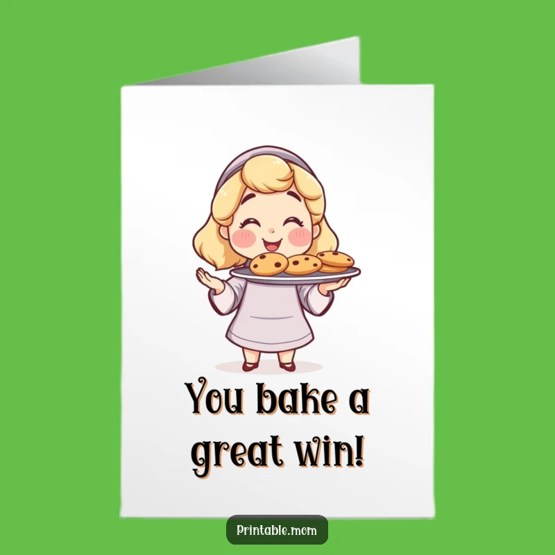 Free Printable Proud Mom Cookie Congrats Card - Downloadable Celebration Gift