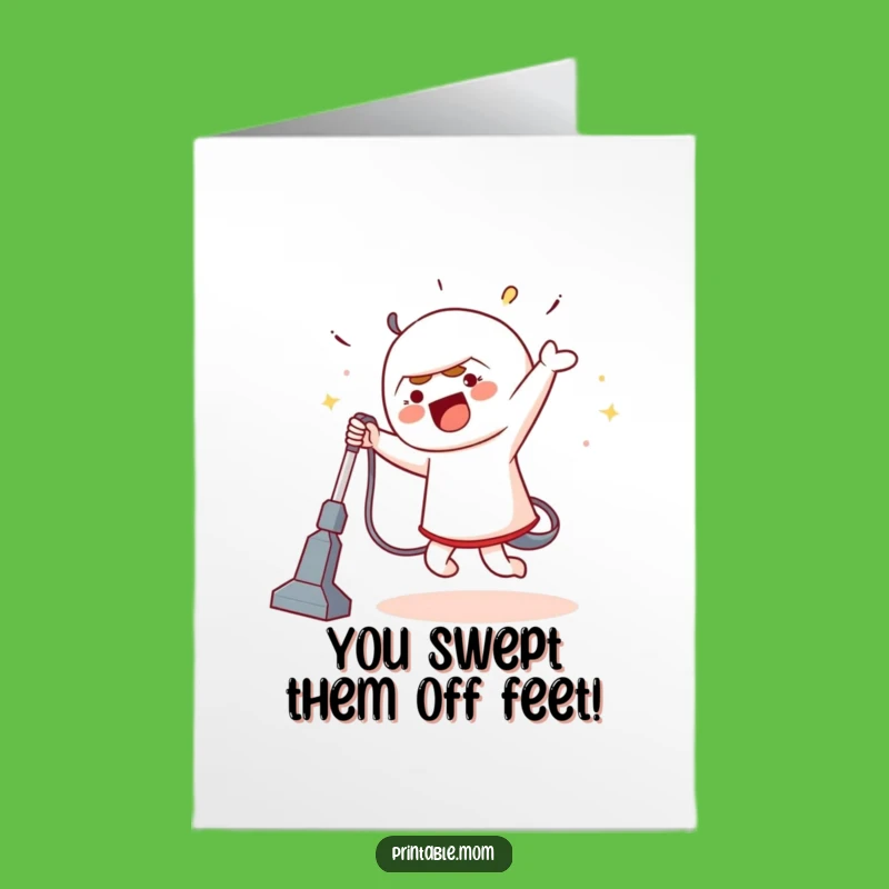 Free Printable Congrats Card: Dance to Success, Funny Downloadable Gift for Movers and Shakers