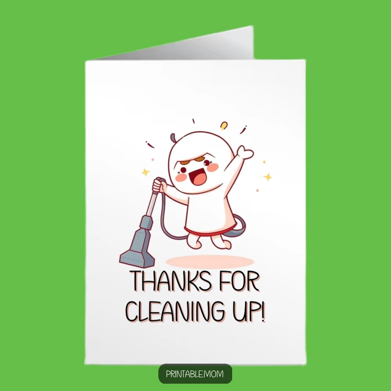 Free Printable Thank You Card: Dance of Gratitude, Funny Downloadable Gift for Happy Thanks
