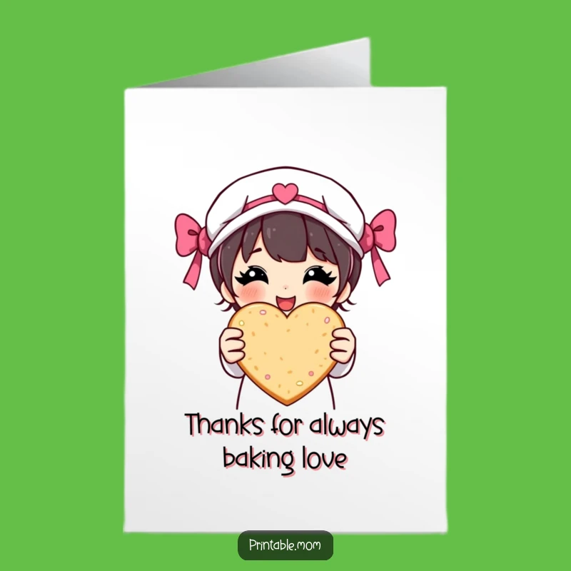 Free Printable Thank You Card: Mom's Cookie Appreciation Gift