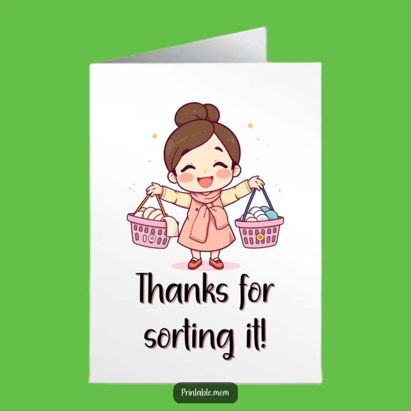 Free Printable Thank You Card: Juggling Mom Edition - Downloadable