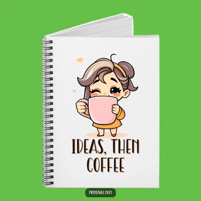 Funny Coffee Mom Notebook - Journal for the Caffeinated Mom, Hilarious Gift Idea