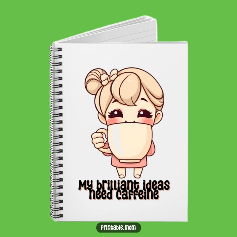 Funny Mom Notebook: Cheerful Mom's Coffee Journal, Ideal Funny Gift!