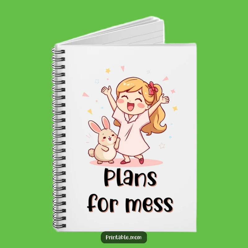 Funny Mom's Dust Bunny Dance Notebook - Jot Down Your Grooves!
