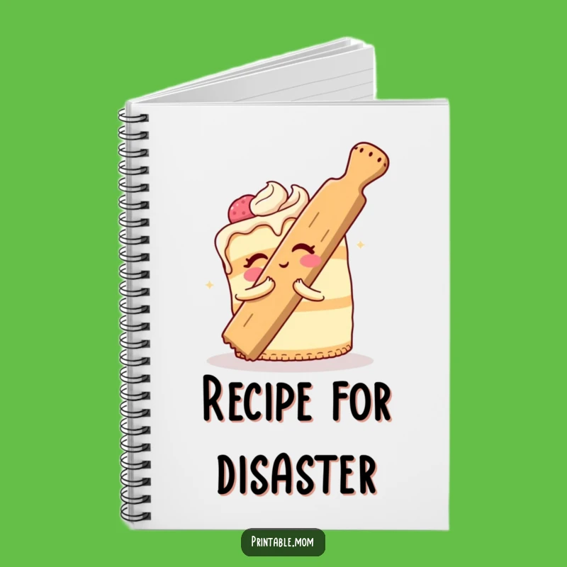 Funny Cake Rolling Pin Hug Notebook: Jot Down Your Baking Ideas