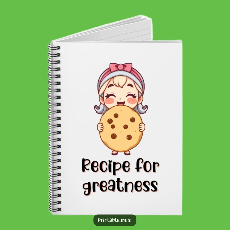 Funny Cheerful Mom Cookie Notebook - Record Your Baking Masterpieces!