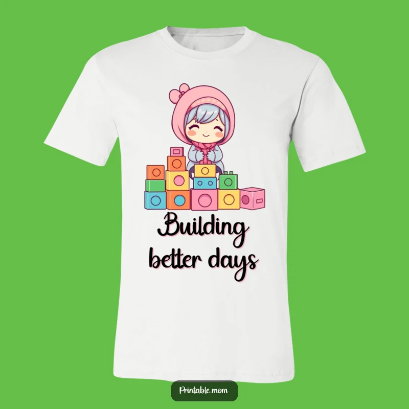 Funny Mom Blocks T-Shirt: Happy Stacking Fun, a Hilarious Gift!