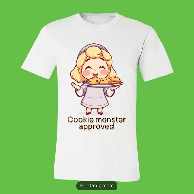 Funny Mom Baker T-Shirt: Proudly Serving Cookies, a Hilarious Gift!