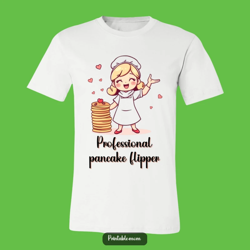 Funny Mom Juggling Pancakes T-Shirt: Bubbly Energy, Perfect Birthday Gift!