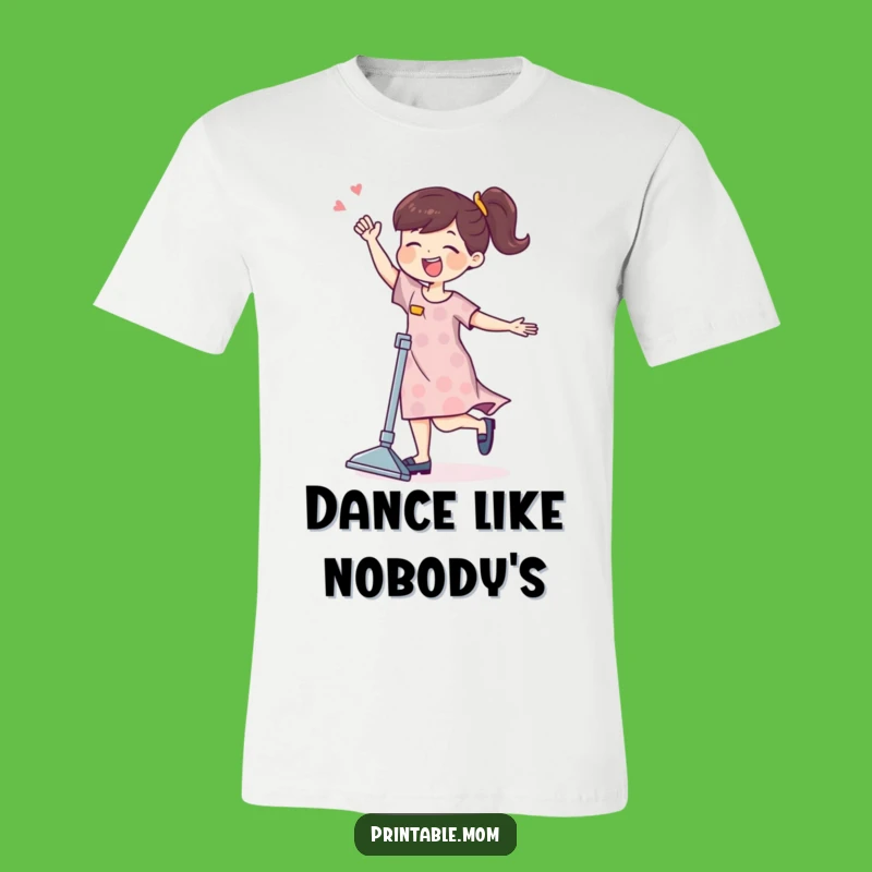 Funny Mom Vacuum Dance T-Shirt - Joyful Chore Tee Gift