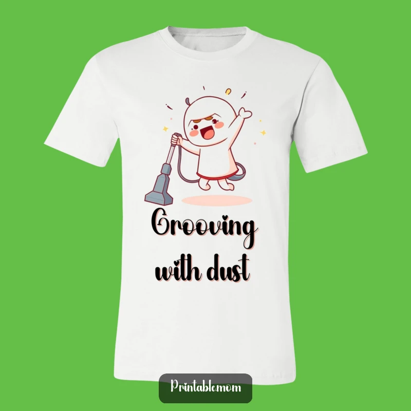 Funny Dancer T-Shirt: Silly Vacuum Dance Hilarious Cleaning Gift Tee